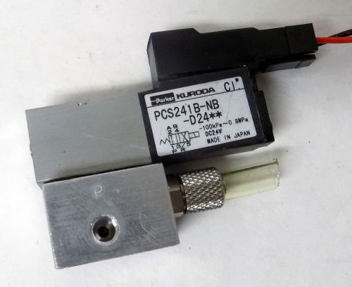 PARKER KURODA PCL241B-NB-D24** SOLENOID VALVE WITH ALUMINUM MANIFOLD