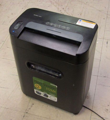 Royal 112MX 12-Sheet Cross-Cut Shredder Shreds Paper Cards CDs