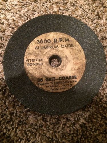 Aluminum Oxide Grinding Wheel Used 36 Grit 3600 Rpm 6&#034;