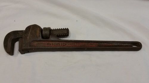 RIDGED 14&#039;&#039; HEAVY DUTY PIPE WRENCH ELYRIA CO OHIO USA