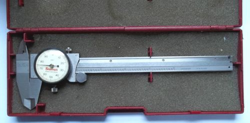 Starrett No. 120A 6&#034; Dial Calipers w/ Case NICE