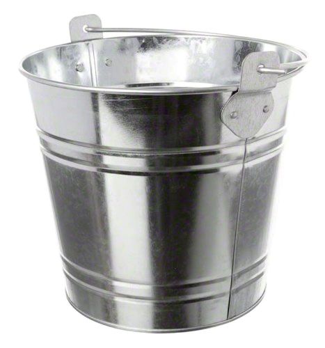 American Metalcraft PTUB87 Steel Natural Galvanized Pail, 1.16-Gallon