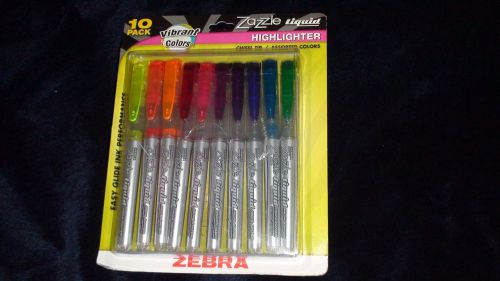 NEW ZEBRA ZAZZLE LIQUID HIGHLIGHTERS 71111