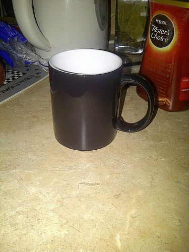 6 Color Changing Mugs for Sublimation Heat Press - 11 oz Mug BLACK