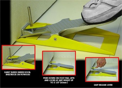 Lift &amp; Lock Drywall Board Lifter and Door Lift Hanging Tool - Locks in Position