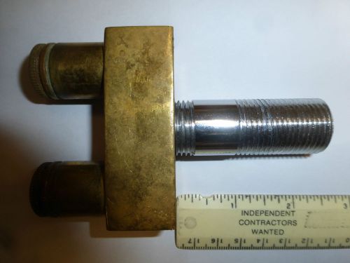 One 2&#034; Beer, Bar Equipment, Brass Double Faucet Shank 1/4&#034; ID      (B-1)