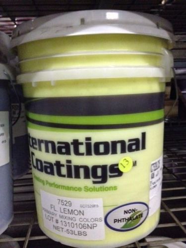 International Coatings 7529 LC Mix Fluorescent Lemon Screenprinting plastisol 5G