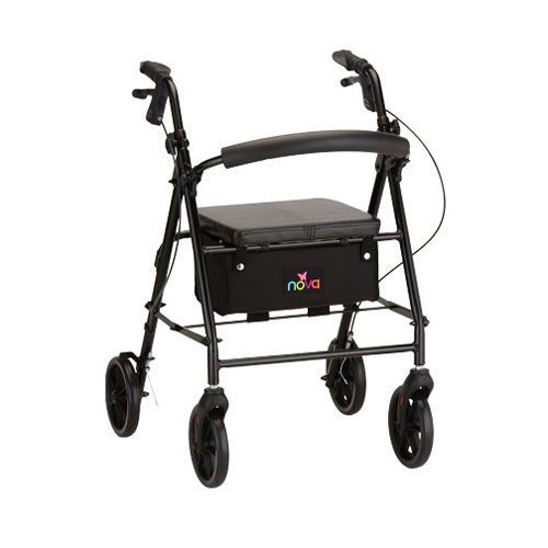 Nova Vibe 8 Rolling Walker, Black, Free Shipping, No Tax, Item 4238BK