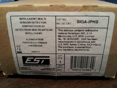 EDWARDS (EST) SIGA-IPHS INTELLIGENT SMOKE DETECTORS