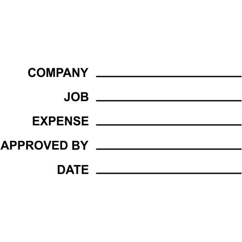 GL Acct Ref Exp Approved Stamp - Self-Inking Stamp - Ideal 4926