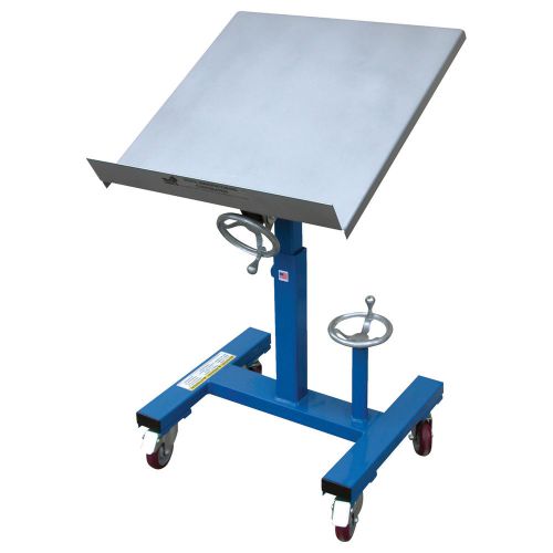 Vestil Mobile Tilting Work Table - 300lb Cap, 24inL x 24inW, #WT-2424