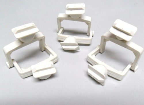 DENTAL LAB MINI PLASTIC DISPOSABLE CROWN AND BRIDGE ARTICULATORS 100PC WHITE