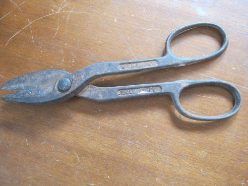Vintage Wiss Tools A-11 Forged Solid Steel Tin Snips Sheet Metal Shears Scissors