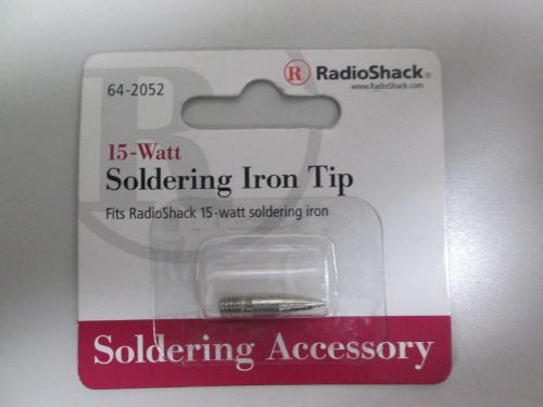 Radio Shack 15w 15 Watt Soldering Tip 64-2052  NEW  FREE SHIPPING