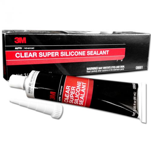 3M 08661 Silicone Sealant, 3 oz Tube, Clear 8661