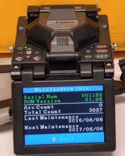 AFL Fujikura FSM-17S Fusion Splicer  sn: 1195 Total ARCs 3057 - Only $1995!