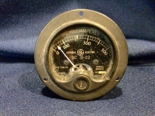 General Electric GE SC IS-22 DC Milliamperes Volt Panel Meter Gauge 8DW41