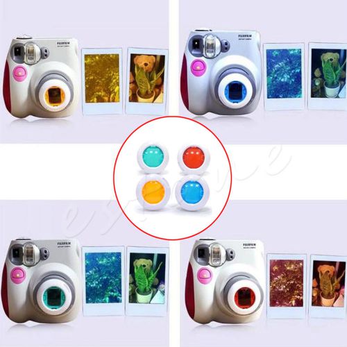 New Filter Close-up Lens For Fujifilm Instax Mini 7s 8 50s Camera 4 Colors Set