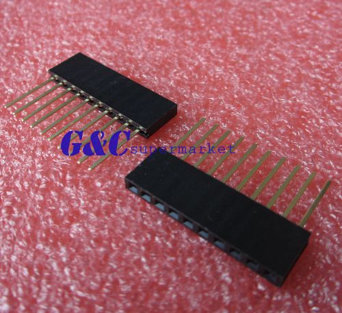 100PCS 10Pin 2.54 mm Stackable 11mm Long Legs Female Header Arduino Shield J1