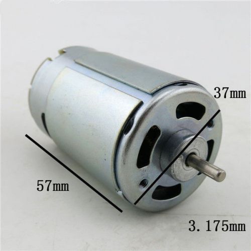 Hot 550 Motor 6V-24V 3.175mm 10800rpm Shaft Small Electic Drill DIY DC 12v