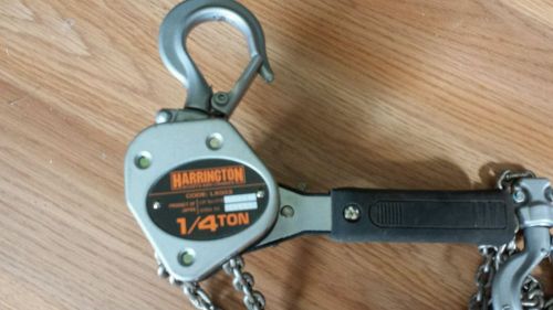 1/4 ton harrington chain hoist/come along for sale