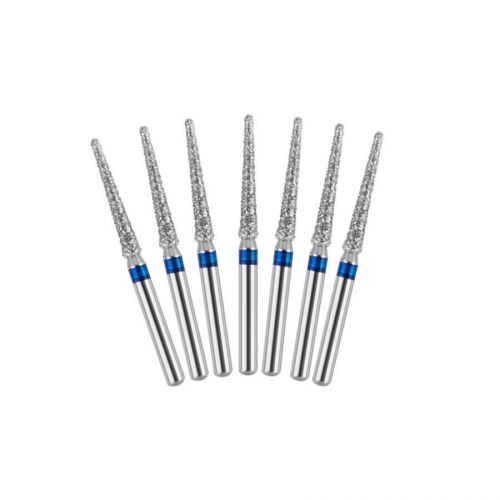 100 Dental Diamond Burs Flat-end Tapered Medium FG1.6M for High FAST-D Handpiece