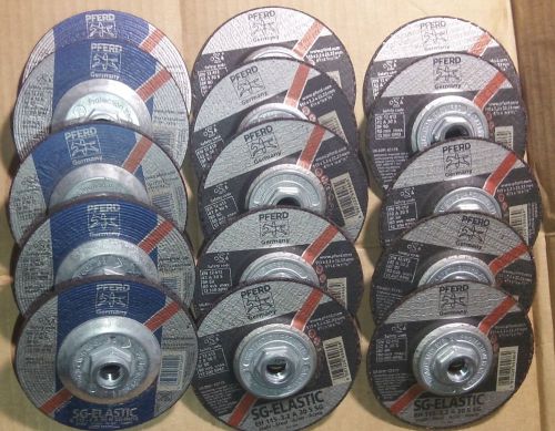 &gt;NEW&lt; [Lot of 15] PFERD 4-1/2&#034; x 1/8&#034; &amp; 1/4&#034; Grinding Discs (Type 27)