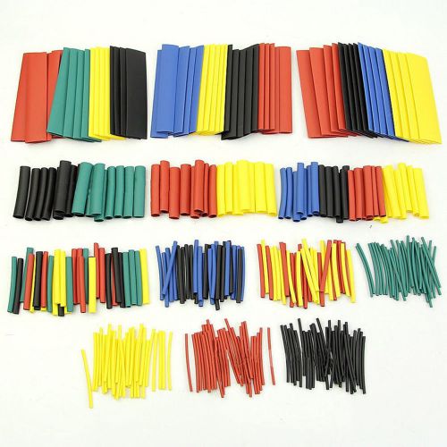 328pcs H-type 8 Sizes 2:1 Heat Shrink Tube Wire Wrap Sleeve Kit Cable Assortment