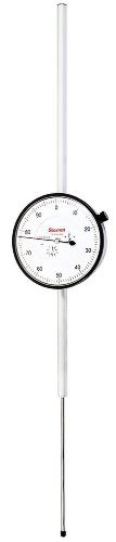 Starrett 656-5041J Dial Indicator, 5.000-in Measuring Range, .001-in Graduation,