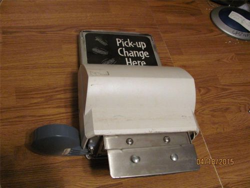 COMMERCIAL TELEQUIP POS RETAIL COIN CHANGER DISPENSER- USED WORKING
