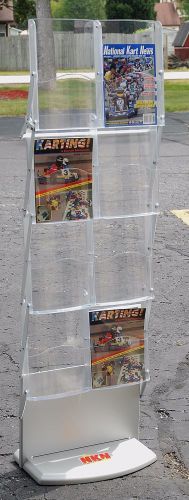 Folding magazine display rack