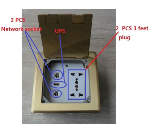 floor socket copper ground Network USB Triangle socket The ground switch socket