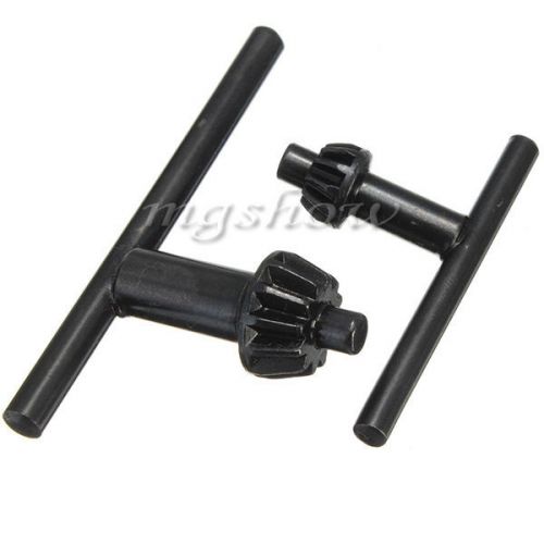 2PCS Drill Chuck Keys 10mm 3/8&#034; and 13mm 1/2&#034; Black Replacement Chuck Key Tool