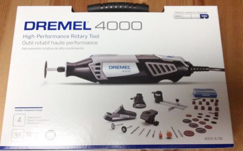 NEW DREMEL 4000 HIGH PERFORMANCE ROTARY TOOL 4/36