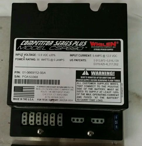 Whelen Competitor Series Plus Stobe Power Supply 01-0669112-00A , POA53410