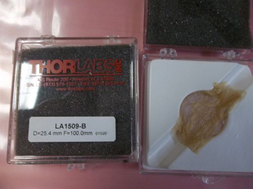 Thorlabs la1509-b, la1608-b: n-bk7 plano-convex lens ar coat set of 2 for sale