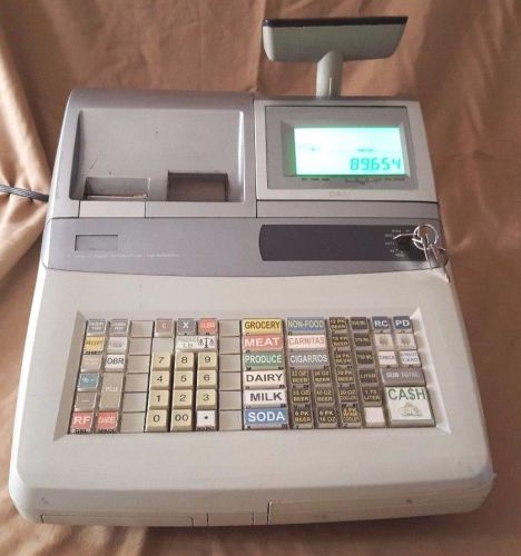 Casio te-3000s cash register pos w manual &amp; keys  programmable (no box) for sale