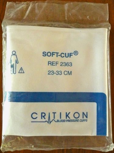 New in Bag Critikon 2363 Soft-Cuf Blood Pressure Cuff 23-33cm Adult Size