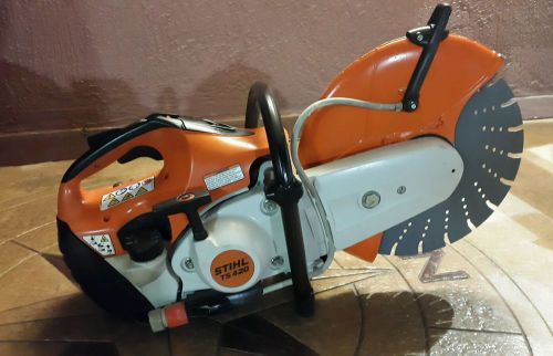 STIHL TS420 GASOLINE CONCRETE SAW W/ 14&#034;  DIAMOND DISK