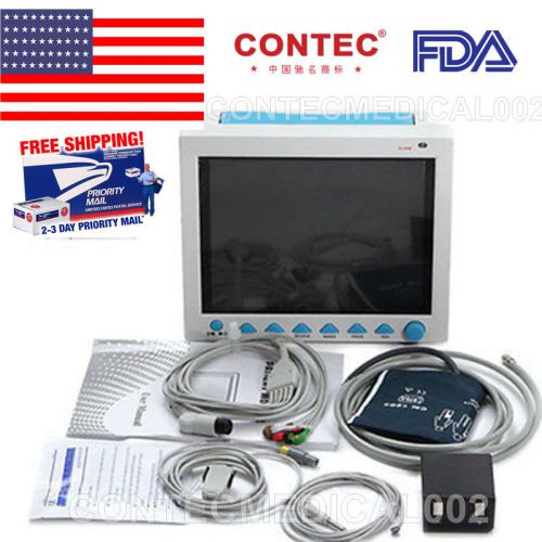 Fda promotion contec cms8000, ecg/ekg nibp spo2 pr resp temp pr, us seller for sale