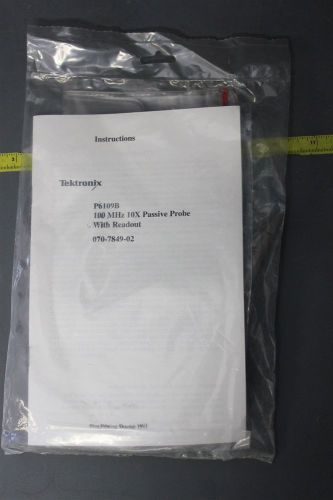 NEW TEKTRONIX OSCILLOSCOPE PROBE P6109B *FACTORY SEALED*(S2-3-201B)