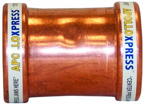 Apollo Valves 10061947 2-1/2-Inch C x C Copper Coupling with Stop