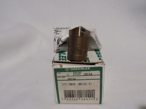 Greenlee, 1/2 conduit 7/8 (22.5) s/s punch ONLY.  cat No 28154