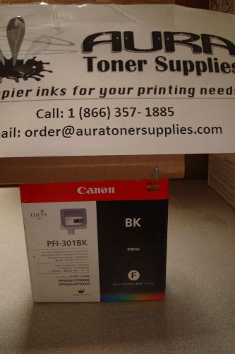 Pfi-301bk 1486b001aa canon ink tank black new in the box more available for sale