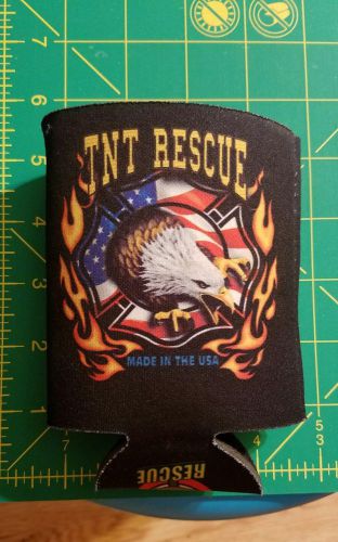 TNT RESCUE BEER KOOZIE