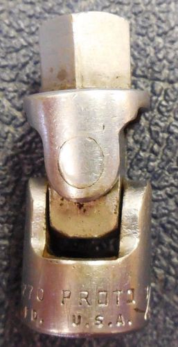 PROTO 5270 3/8&#034; F x 3/8&#034; M Universal Flex Swivel Socket Adapter, 1-3/4&#034; OAL, USA