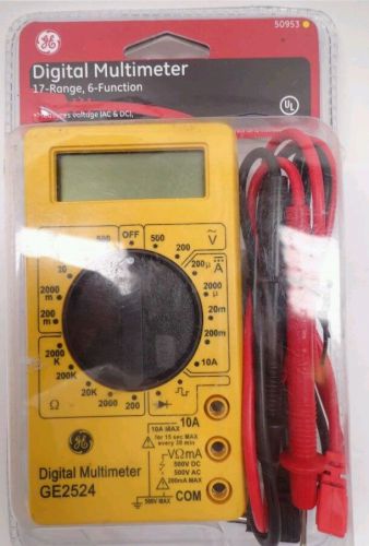 Digital Multimeter,GE 50953 17-Range 6-Function Nonrecording JAS50953  A000220V