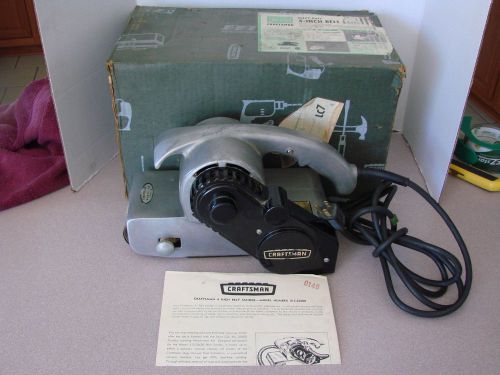 Vintage Craftsman Industrial 4&#034; Belt Sander 315.22600