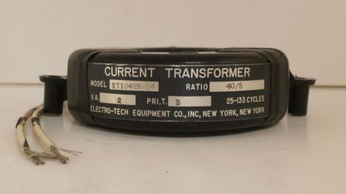 ELECTRO-TECH CURRENT TRANSFORMER RATIO 40:5  ET1042B-54