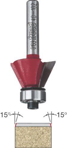 New freud 41-102 15-degree 2-flute bevel trim router bit w/ 1/4&#034; shank for sale